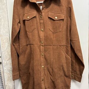 Maurices Tan Corduroy dress